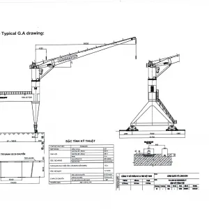 40T Pedestal crane