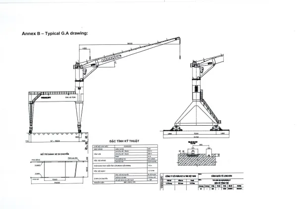 40T Pedestal crane