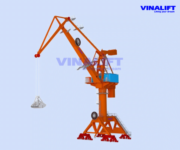 level luffing crane