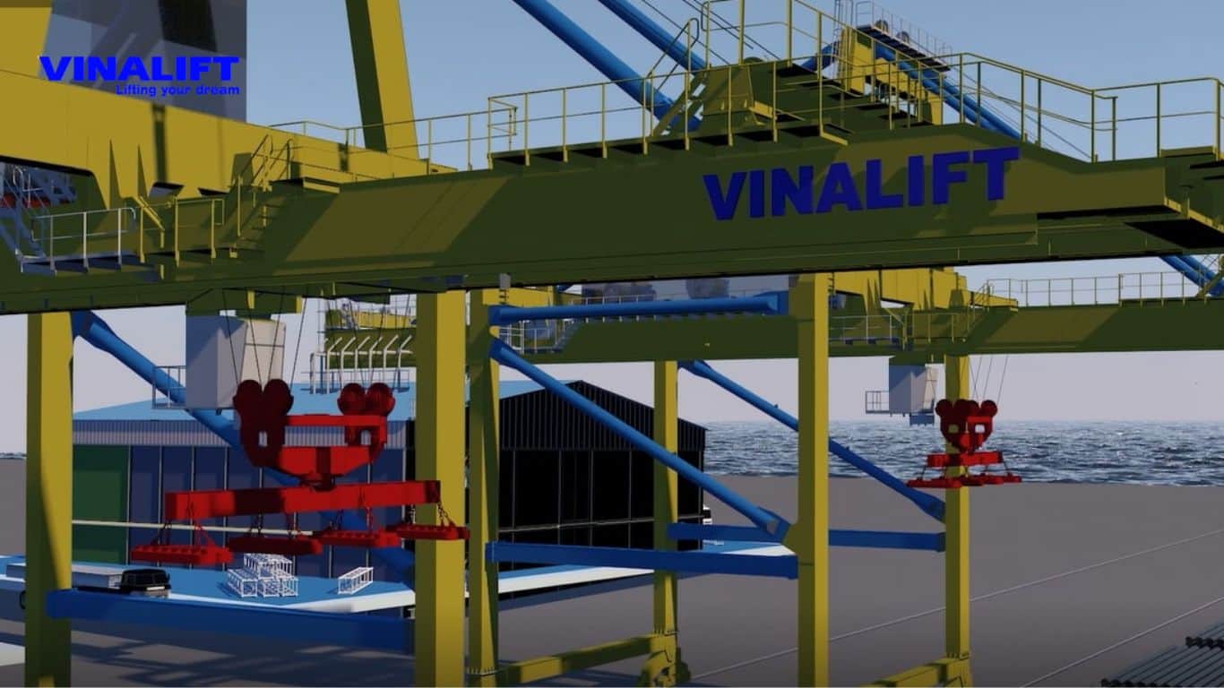 Nguyên lý hoạt động của cẩu cảng 