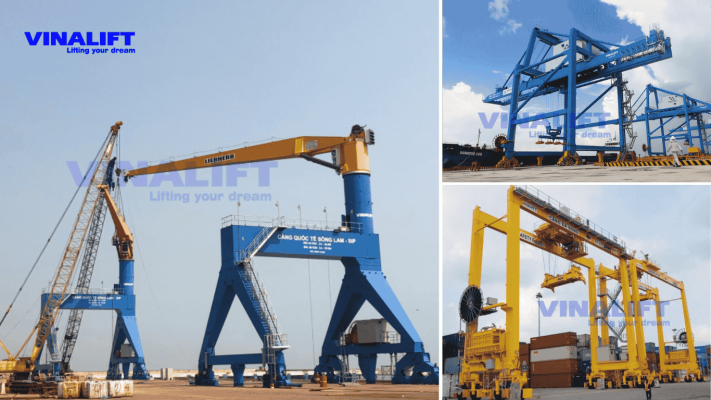 Cẩu chân để vs Cẩu (RTG) và cẩu bờ (STS)
