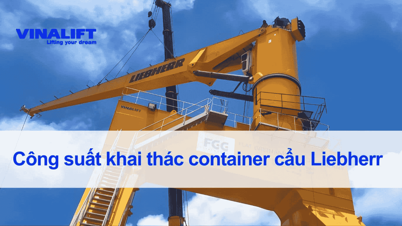 Công suất khai thác container cẩu Liebherr
