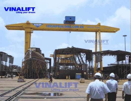 CỔNG TRỤC DẦM ĐÔI 100 TẤN