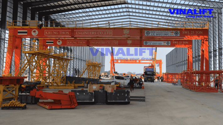 Cấu Tạo Cổng Trục Dầm Đôi 25 Tấn