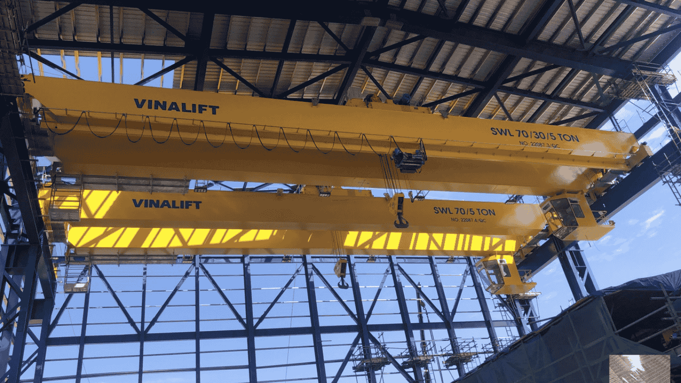 Cầu Trục Dầm Đôi 70 Tấn Nhiệt Điện Nhơn Trạch 3&4