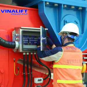 Lắp đặt cụm di chuyển chân sông