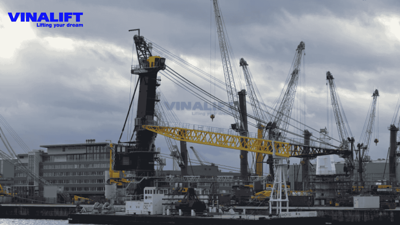 Cẩu chân đế cố định là gì 