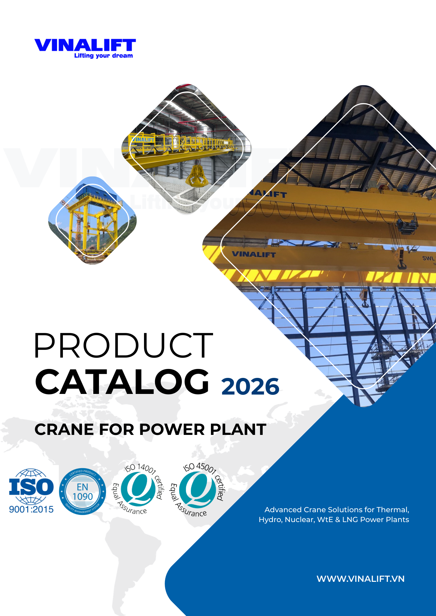 Cầu trục cho nhà máy điện Catalogue VINALIFT