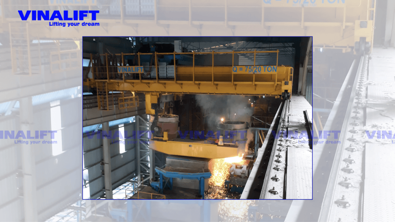 Cầu trục dầm đôi chuyên dụng cho ngành luyện kim