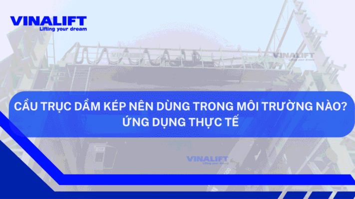 Cầu trục dầm kép nên dùng trong môi trường nào Ứng dụng thực tế