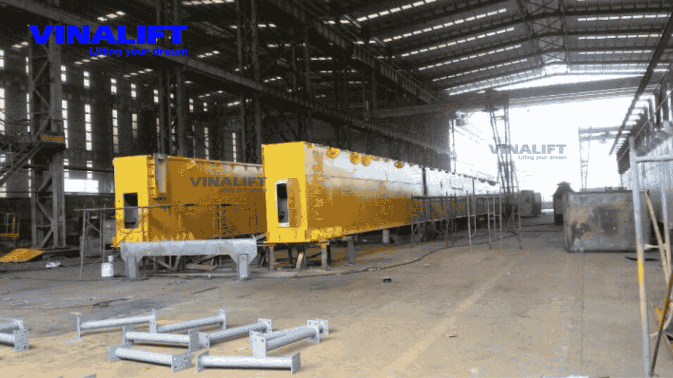 Cầu trục hai dầm tiêu chuẩn được VINALIFT thiết kế và chế tạo