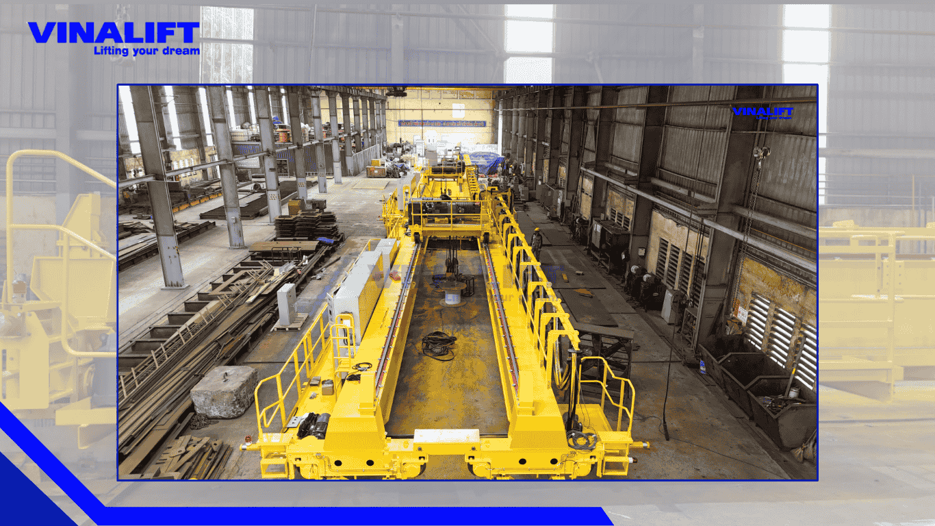 Cầu trục hai dầm trong các ngành công nghiệp 