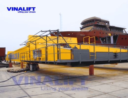 Cổng trục dầm đôi 100 tấn tại Nhà máy đóng tàu 189