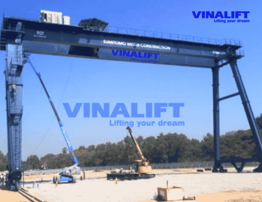 Cổng trục dầm đôi 90 tấn