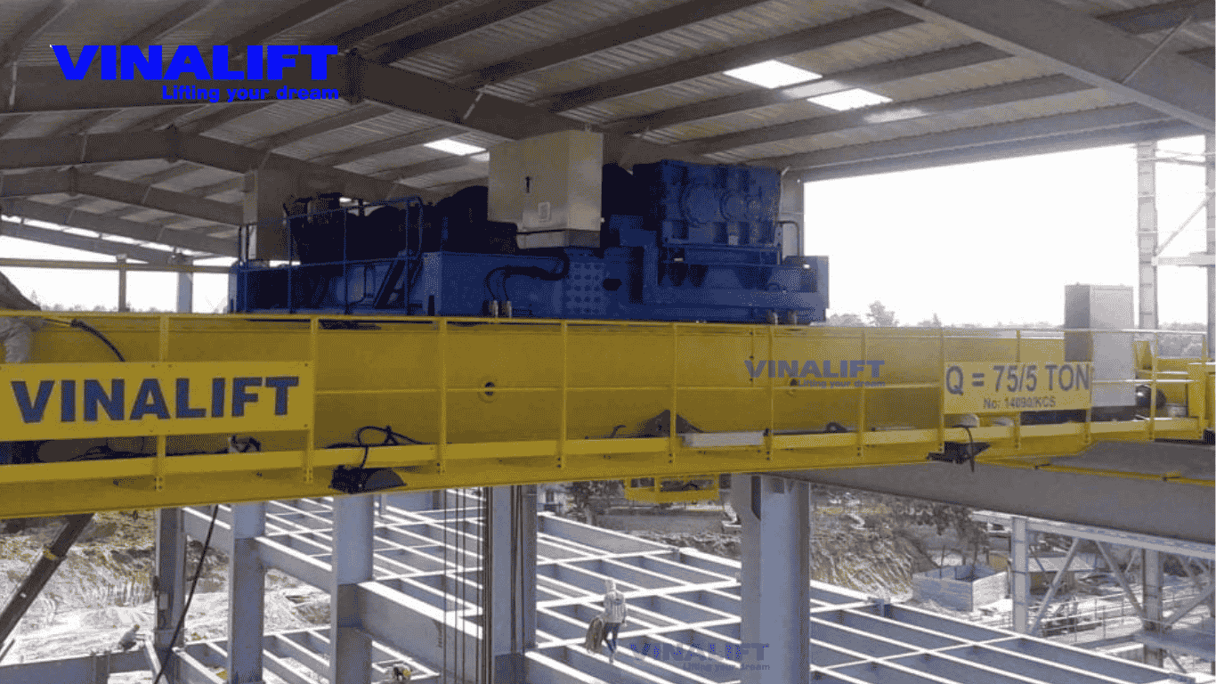 Dầm biên cầu trục được chế tạo từ thép tấm cường độ cao