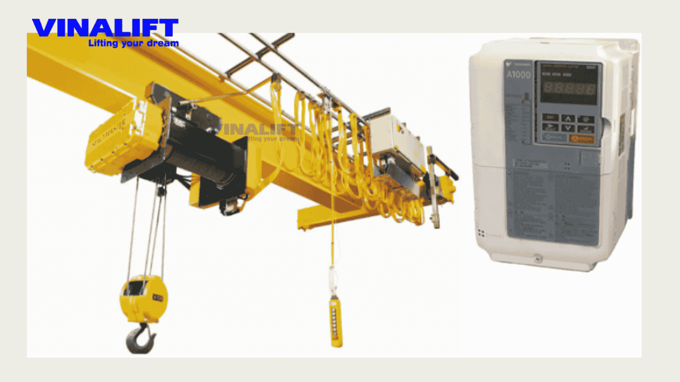 Động cơ di chuyển và hệ thống biến tần cầu trục dầm kép