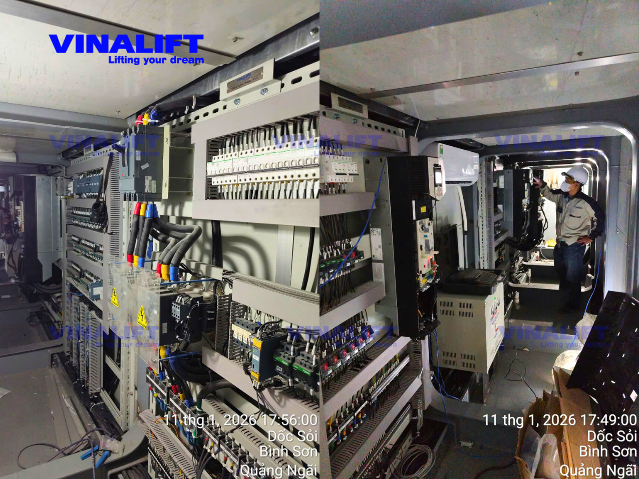 Hệ điện điều khiển bên trong dầm