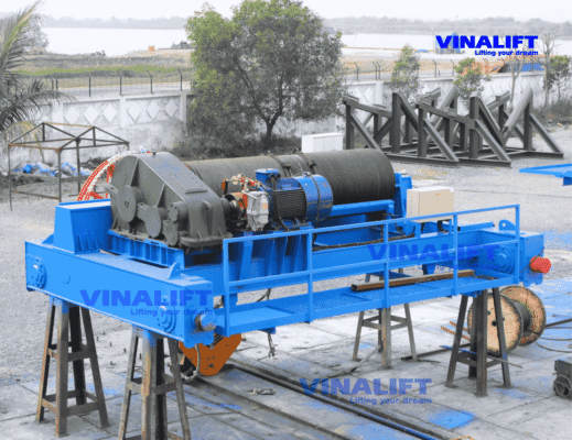 Hệ thống kết cấu thép chịu lực cổng trục dầm đôi 100 tấn