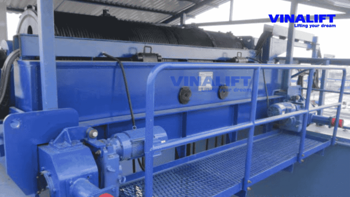 Hệ thống tời điện cổng trục 100 tấn