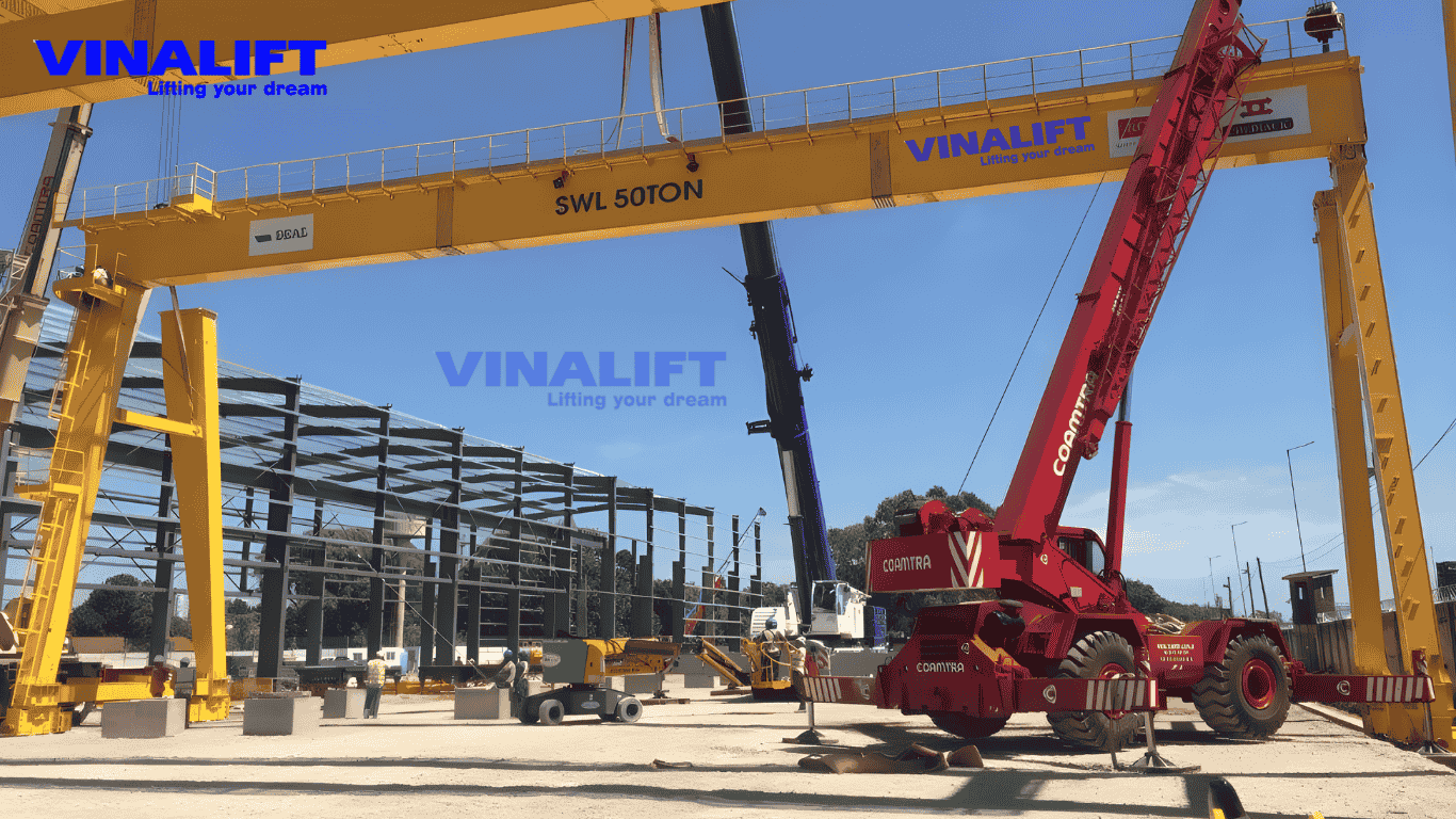 Kết Cấu Thép Và Cơ Cấu Di Chuyển Cổng Trục Dầm Đơn