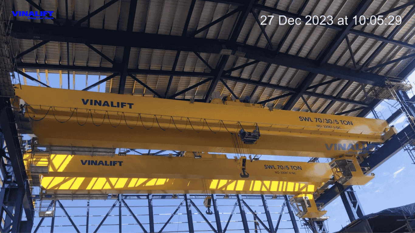 Tải trọng siêu trường siêu trọng của cầu trục dầm kép