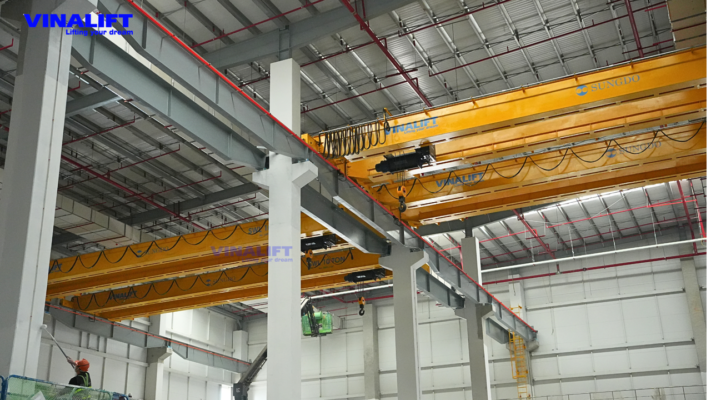 Nhà xưởng 1 có thiết kế trần thấp để tối ưu hệ thống phòng sạch