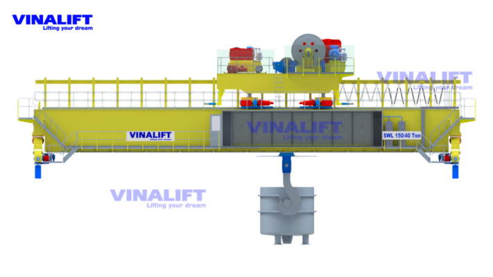 Hệ thống anti-sway tích hợp với biến tần đặt trong tủ điện riêng biệt